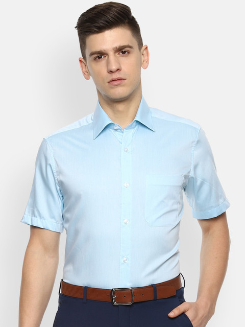 

Louis Philippe Men Blue Formal Shirt