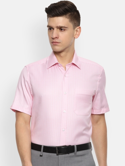 

Louis Philippe Men Pink Striped Formal Shirt