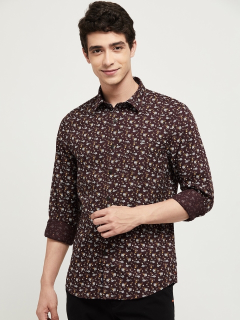 

max Men Pink Floral Opaque Printed Casual Shirt