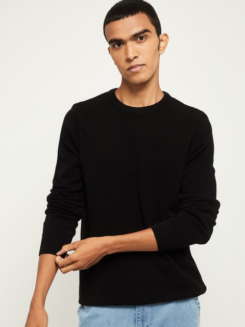 

max Men Black Sweatshirt