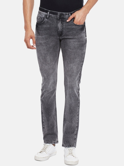 

People Men Charcoal Slim Fit Heavy Fade Jeans