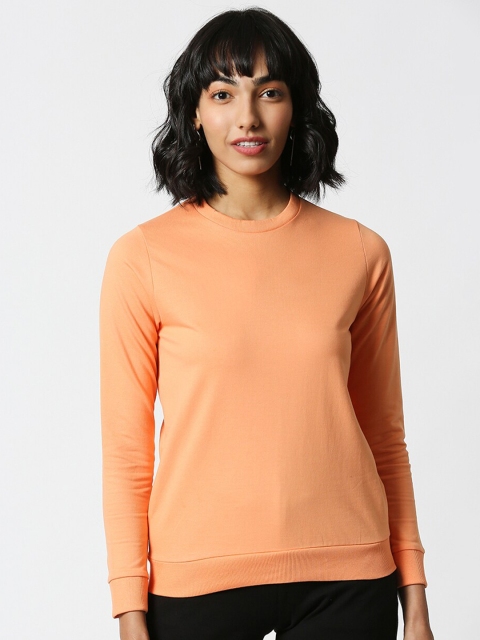 

Bewakoof Women Orange Printed Pullover