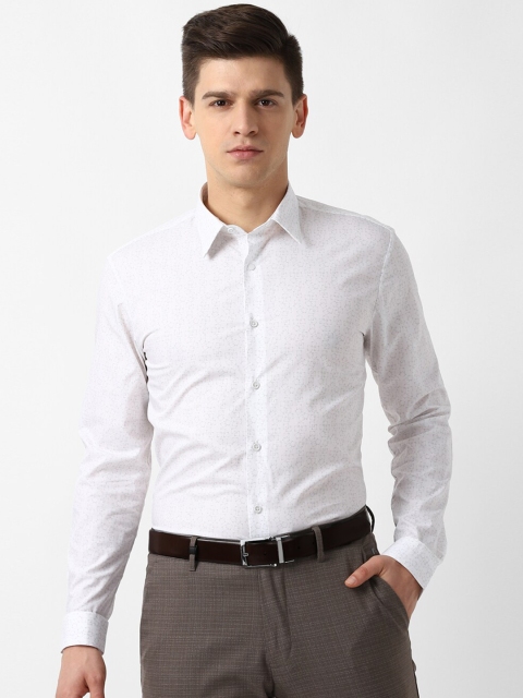 

Louis Philippe Sport Men White Super Slim Fit Opaque Printed Formal Shirt