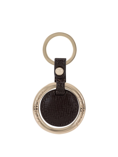 

Da Milano Brown & Gold-Toned Textured Key Chain