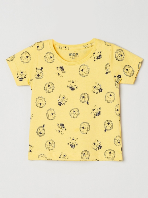 

max Boys Multicoloured Printed T-shirt, Multi