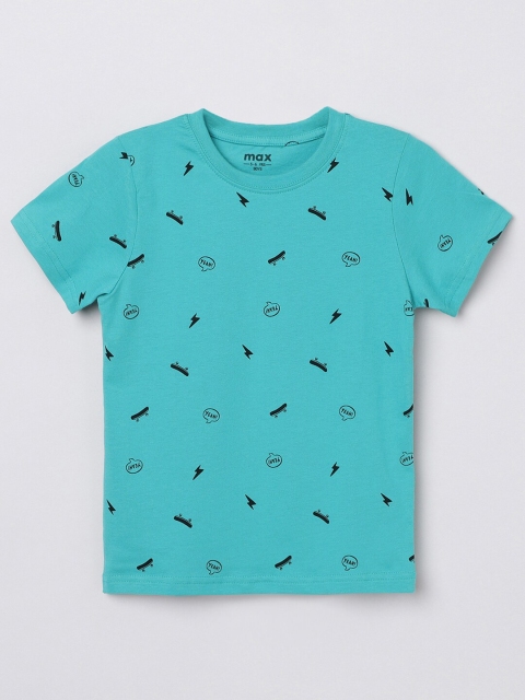 

max Boys Multicoloured Printed T-shirt, Multi