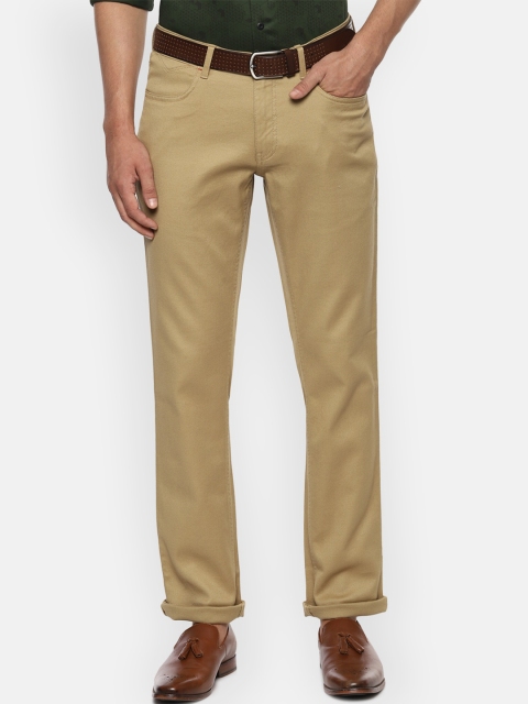 

Louis Philippe Sport Men Khaki-Coloured Textured Slim Fit Formal Trousers
