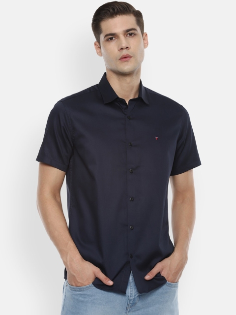 

Louis Philippe Jeans Men Navy Blue Slim Fit Opaque Pure Cotton Casual Shirt