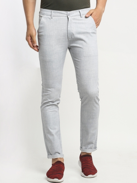 

Rodamo Men Grey Slim Fit Trousers