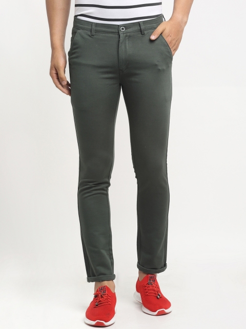 

Rodamo Men Green Slim Fit Trousers
