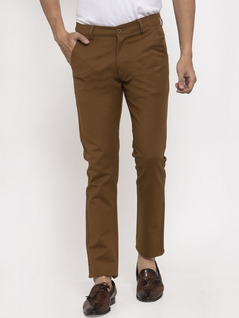 

Rodamo Men Brown Slim Fit Trousers
