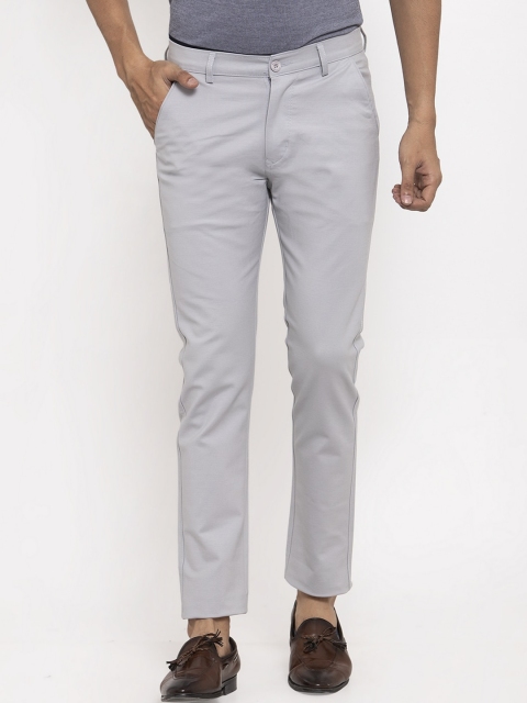 

Rodamo Men Grey Slim Fit Trousers