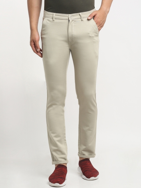 

Rodamo Men Khaki Slim Fit Trousers