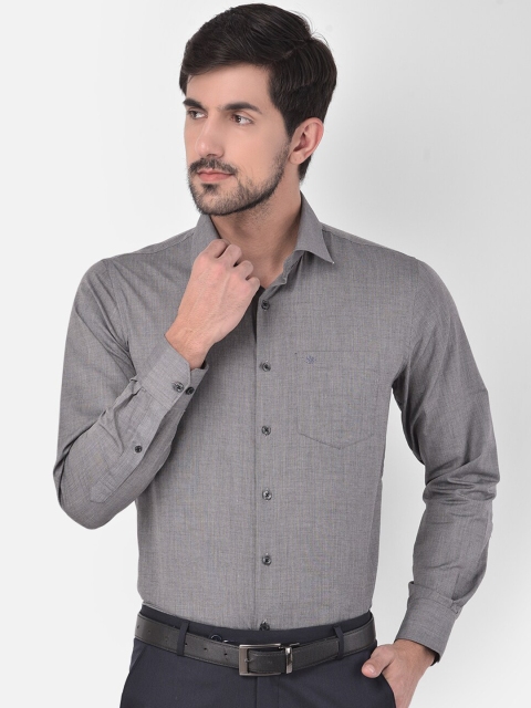 

COBB Men Grey Opaque Formal Shirt