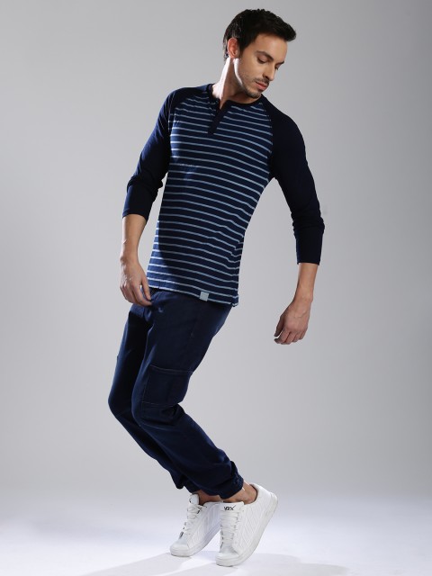 

HRX by Hrithik Roshan Men Blue Jogger Fit ISKO Future Face Stretchable Jeans