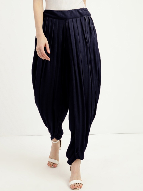 

V2 Value & Variety Women Navy Blue Solid Harem Pants