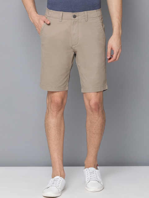 

Bruun & Stengade Men Beige Slim Fit Mid-Rise Regular Shorts
