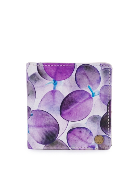 

Lapis O Lupo Women Purple Floral Printed Two Fold Wallet