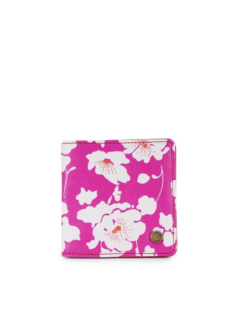 

Lapis O Lupo Women Pink & White Floral Printed Two Fold Wallet