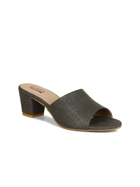 

Denill Women Grey Textured Block Heels