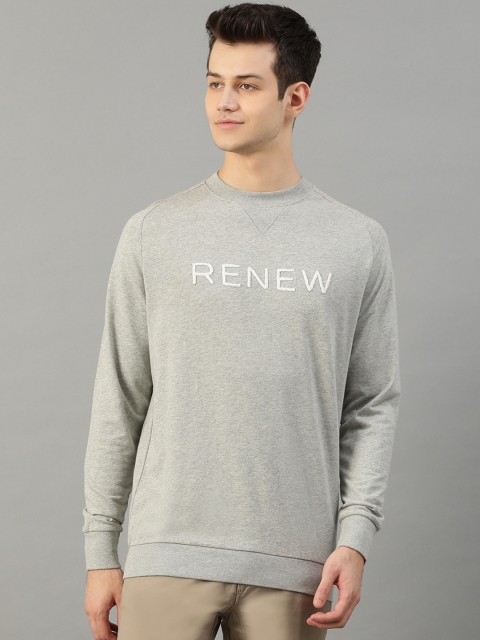 

Bruun & Stengade Men Grey Printed Sweatshirt