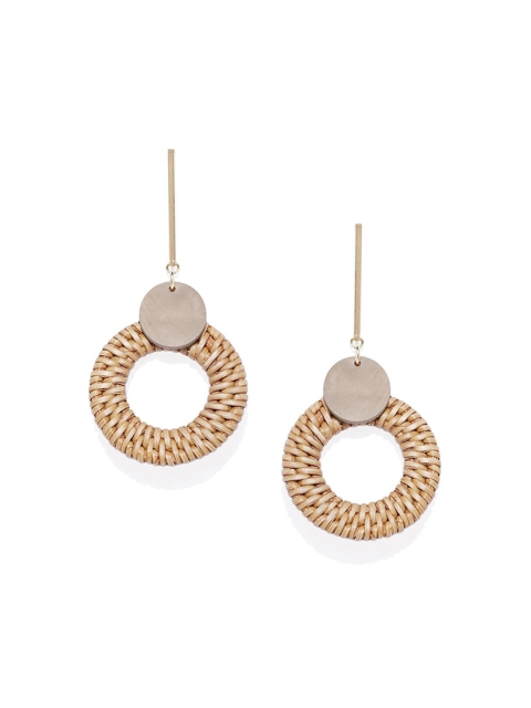 

Blisscovered Brown Contemporary Drop Earrings