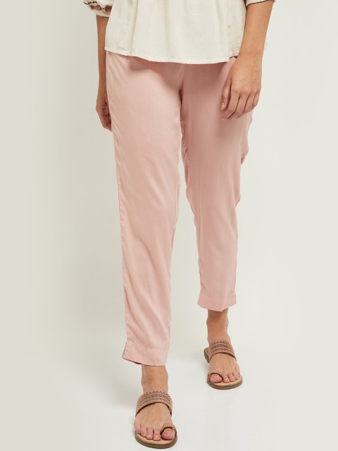 

max Women Pink Trousers