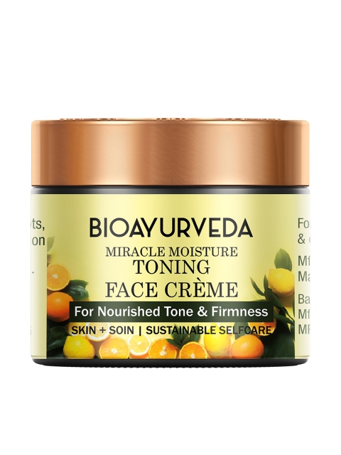

BIOAYURVEDA Miracle Moisture Toning Sustainable Face Cream 60 g, Yellow