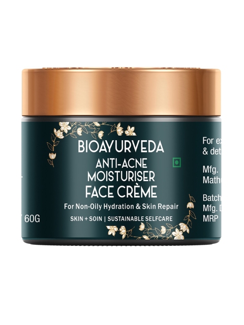

BIOAYURVEDA Anti-Acne Moisturiser Sustainable Face Cream 60 g, Green