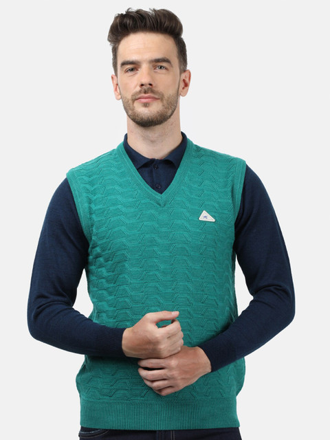 

Monte Carlo Men Blue Sweater Vest