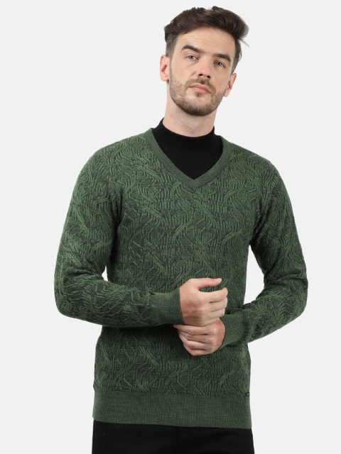 

Monte Carlo Men Green Cable Knit Pullover