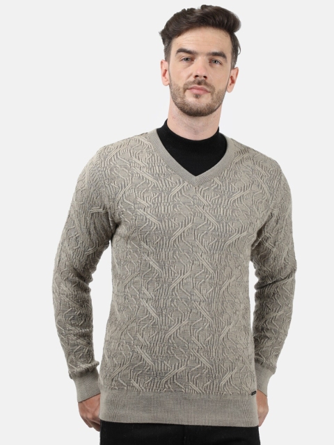 

Monte Carlo Men Beige Cable Knit Pullover Sweater