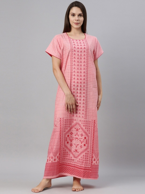 

GOLDSTROMS Pink Printed Maxi Nightdress