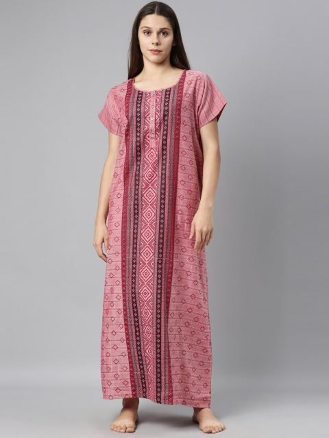 

GOLDSTROMS Pink Printed Maxi Nightdress