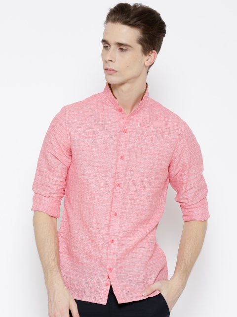 

United Colors of Benetton Men Pink Checked Casual Shirt