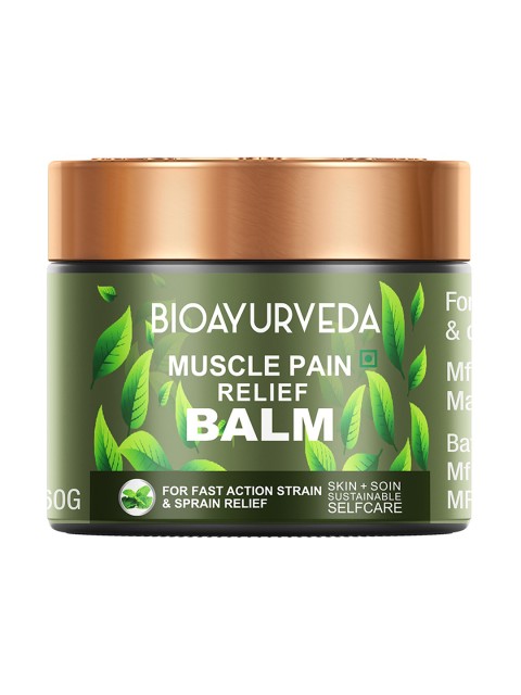 

BIOAYURVEDA Sustainable Muscle Pain Relief Balm 60 g, Green