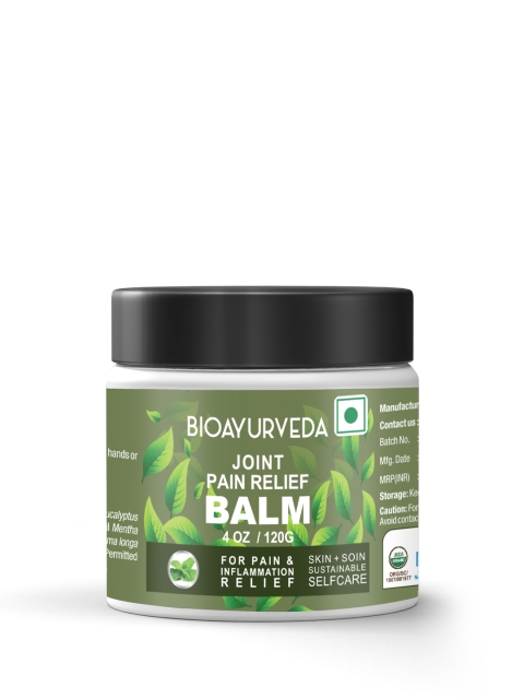 

BIOAYURVEDA Sustainable Joint Pain Relief Balm 120 g, Green
