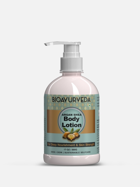 

BIOAYURVEDA Sustainable Argan Shea Body Lotion 500 g, White