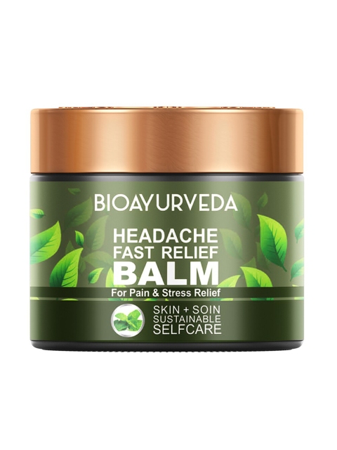 

BIOAYURVEDA Sustainable Headache Fast Relief Balm 60 g, Green