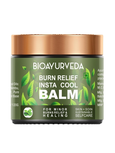 

BIOAYURVEDA Sustainable Burn Relief Insta Cool Balm 120 g, Green