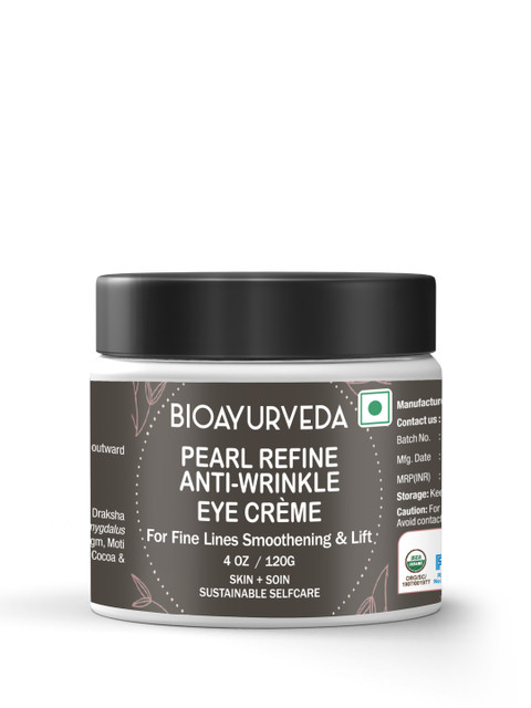 

BIOAYURVEDA Pearl Refine Sustainable Anti-Wrinkle Eye Creme 120 g, Black