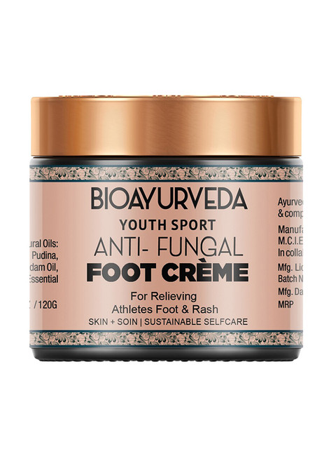 

BIOAYURVEDA Youth Sport Sustainable Anti-Fungal Foot Creme 120 g, Beige