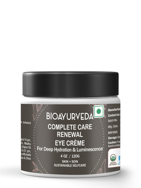 

BIOAYURVEDA Complete Care Sustainable Renewal Eye Creme 120 g, Black
