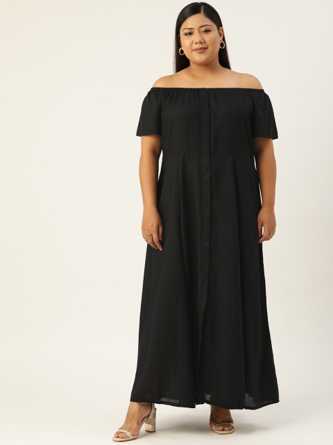 

Revolution Black Off-Shoulder Maxi Dress