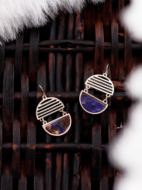 

Bellofox Blue Contemporary Drop Earrings