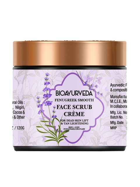 

BIOAYURVEDA Fenugreek Smooth Sustainable Cream Face Scrub 120 g, Off white