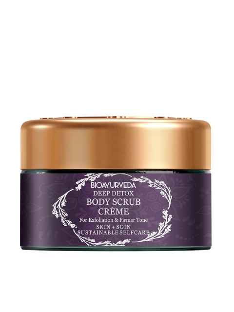 

BIOAYURVEDA Deep Detox Sustainable Cream Body Scrub 20 g, Purple