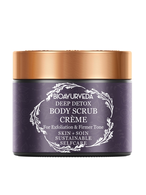

BIOAYURVEDA Deep Detox Sustainable Cream Body Scrub 60 g, Purple