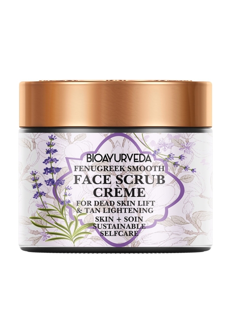 

BIOAYURVEDA Fenugreek Smooth Sustainable Cream Face Scrub 60g, Off white