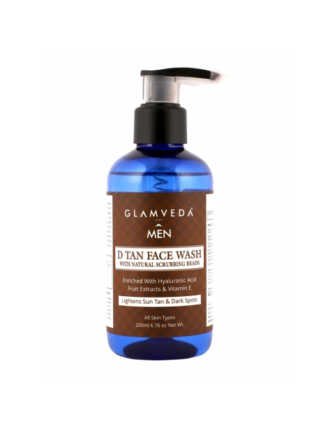 

Glamveda Men Glow D Tan Face Wash 200ml, Brown